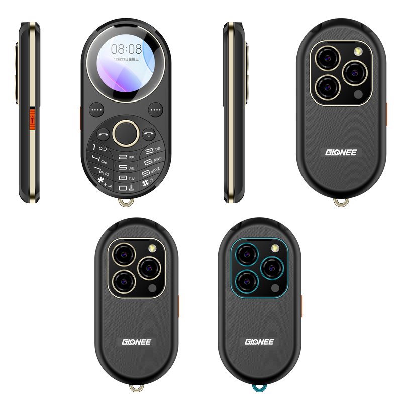 1.32inch surface electric material middle frame electroplating spray all optical navigation key vacuum plating feature phone
