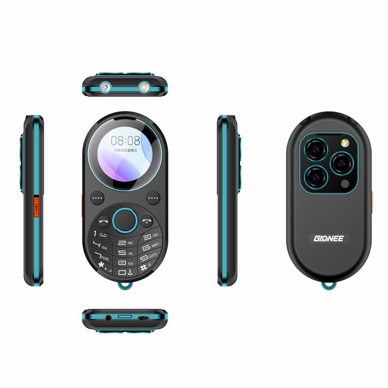 1.32inch surface electric material middle frame electroplating spray all optical navigation key vacuum plating feature phone