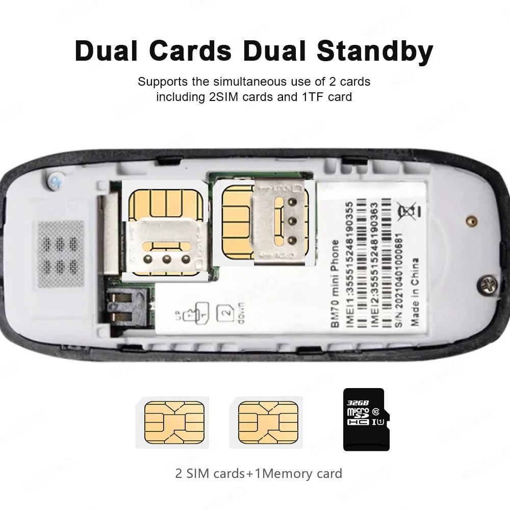 BM70 Mini Mobile Phone Cellphone GSM Super Thin Small Phone Wireless Earphone Feature Phone