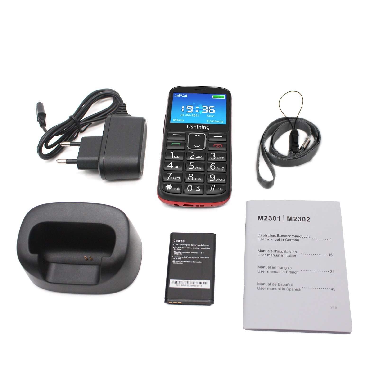 Cheap 2.4inch 4G Bar Phone 2023 with SOS buton Big Display 4G LTE Featre Phone Keypad Mobile Phone in China Factory