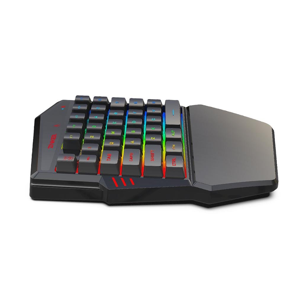Amazon Hot Selling Single Mini Mechanical Gaming Led Keyboard and Mouse Combo Gamer Kit K99 PU-BG Game Keypad and Mouse