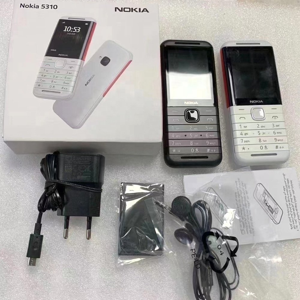 Cheap original For Nokia 5310 2020 Dual SIM Bar feature phone unlocked 2G GSM 105 106 3310 keypad mobile phone