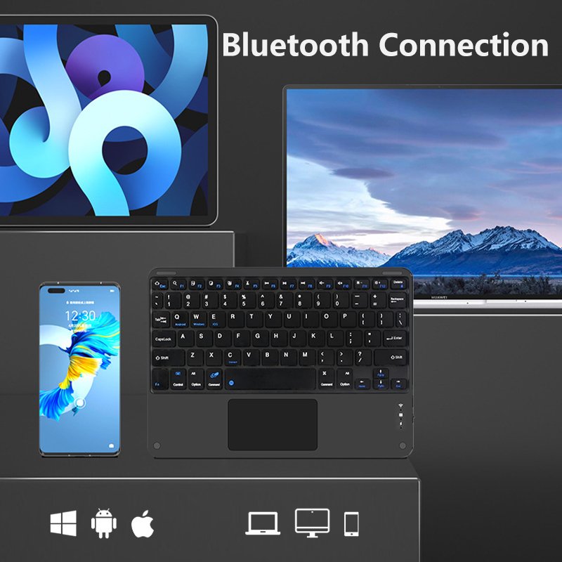 Smart Floating Magnetic Tablet Wireless Bluetooth Touch Keyboard For Microsoft Surface Pro9/8/X