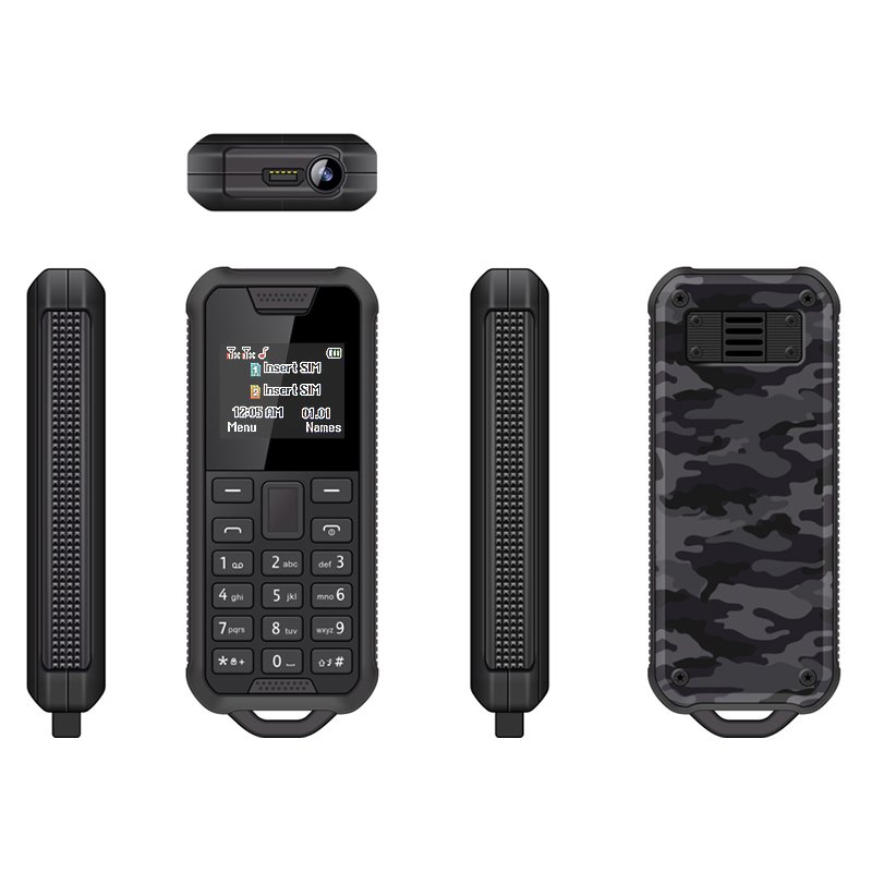 BM800 Button Keypad Feature Phone 1 inch Mini Screen Multi-function mobile phone Dual SIM Dual Standby