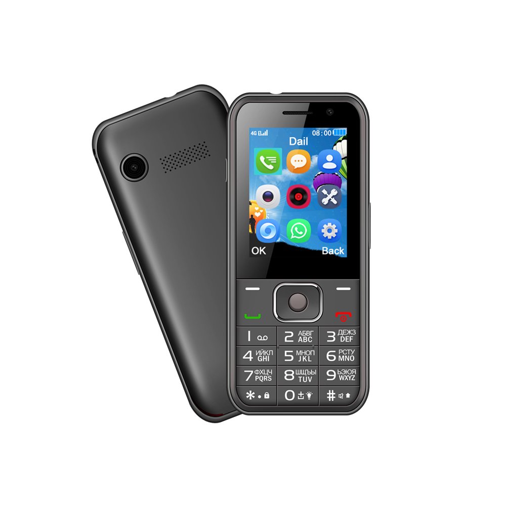2023 hot selling brand high-quality sturdy MI qin1s + big button 4G feature phone, with GPS function, with camera