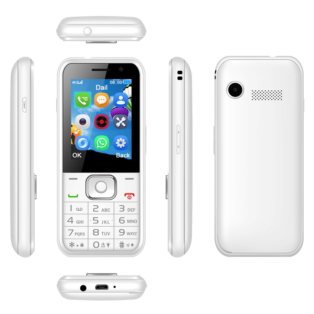 2023 hot selling brand high-quality sturdy MI qin1s + big button 4G feature phone, with GPS function, with camera