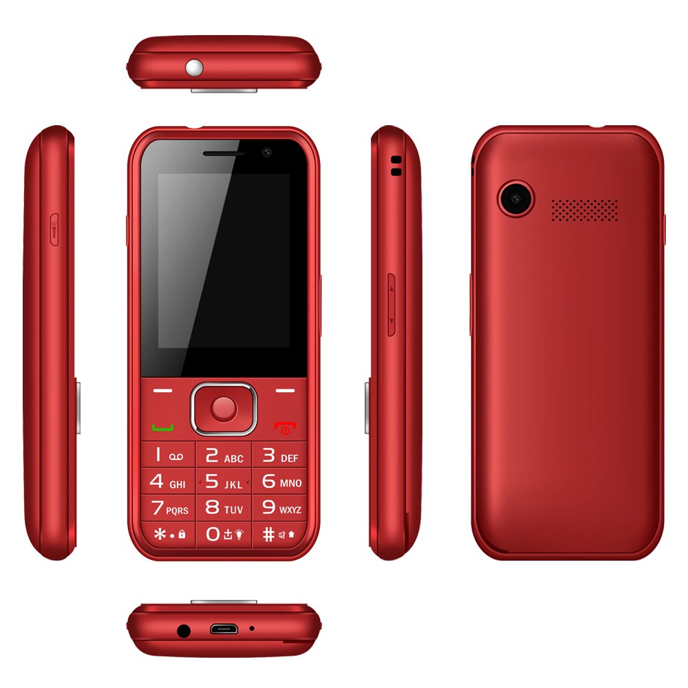 2023 hot selling brand high-quality sturdy MI qin1s + big button 4G feature phone, with GPS function, with camera