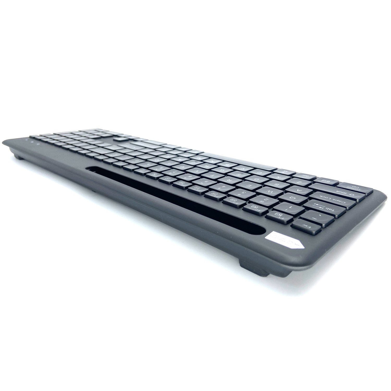 New Model 1600mA Rechargeable Office Full Size Free Samples English Qwerty BT Multi Device LED Keyboard For Mobile Phones