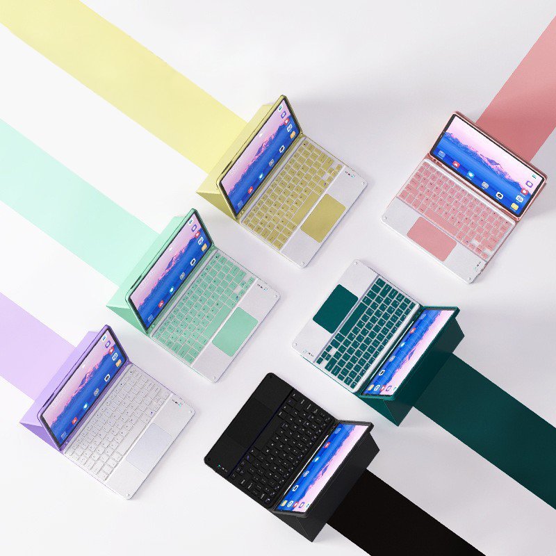 Wireless Keyboard With Touch Pad Slim Touchpad BT Keyboard Backlit Tablet PC Mobile Phone Laptop Keyboard Trackpad Keypad