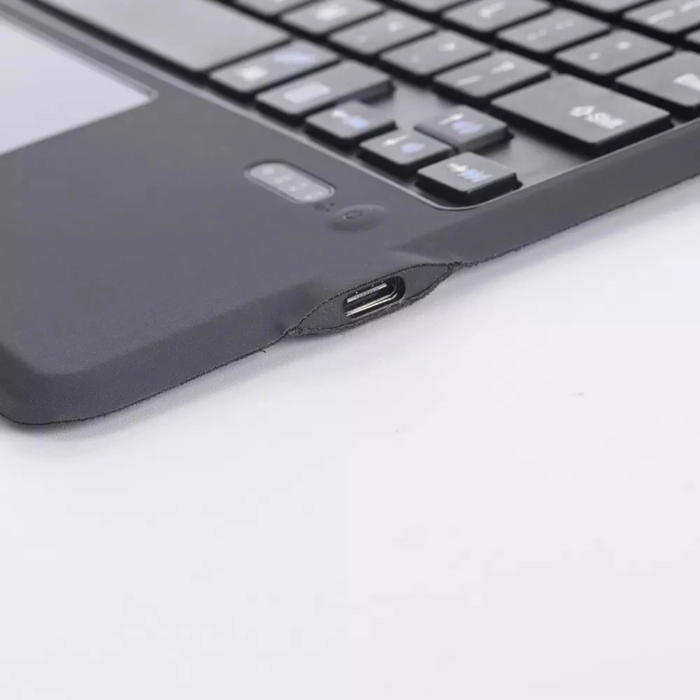 Rechargeable Super Fiber Ultra-thin Blue tooth Wireless Keyboard with Touchpad for Micro Surface Go Tablet