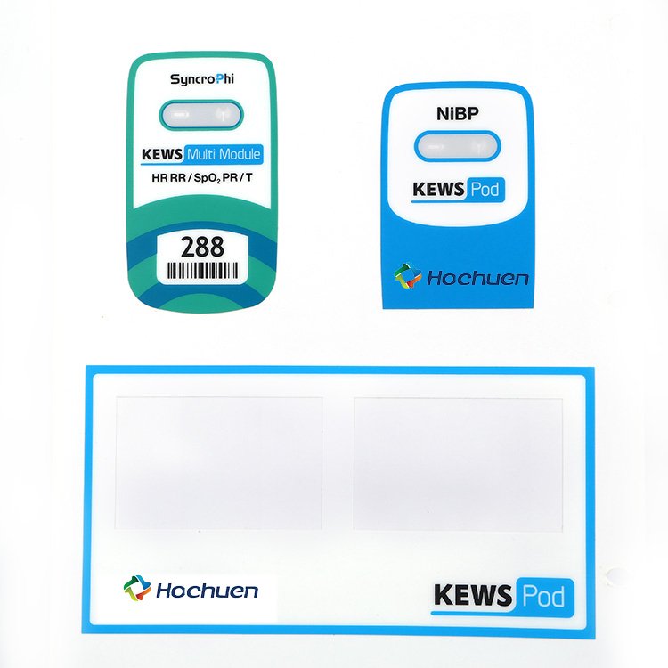 Factory Tooling Die Cutting Plastic Label Sticker Dead Decals Front Embossing Buttons Graphic Overlay with 3m Adhesive