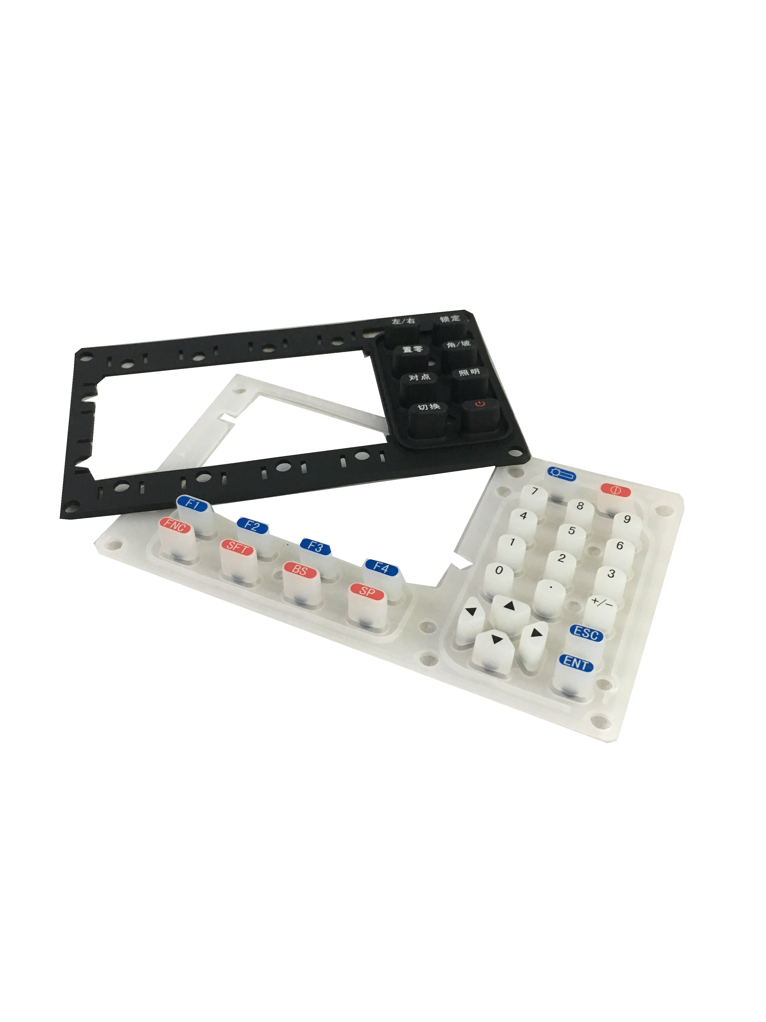 Push Button Supply All Kinds of Silicone Customized Pantone Silicone Rubber Keypad Custom Calculator,mobile Phone Plastic Keypad