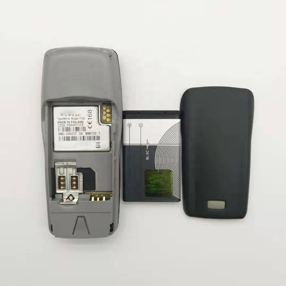 For 1100 Bar Mobile Phones 2G GSM 900 1800 Simple Old Type 1100 Unlocked Cellphone