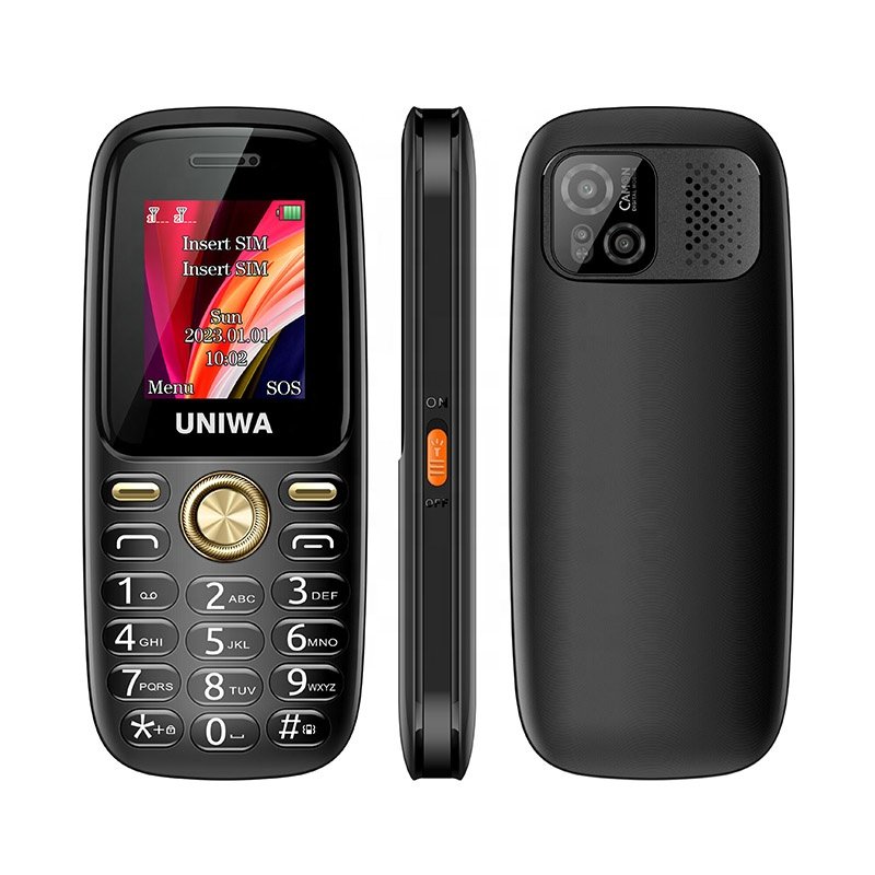 Customizable Branding 2G GSM Dual SIM Feature Phone with LED Torch 1.77 Inch TFT Display Keyboard Low Cost Basic Mobile