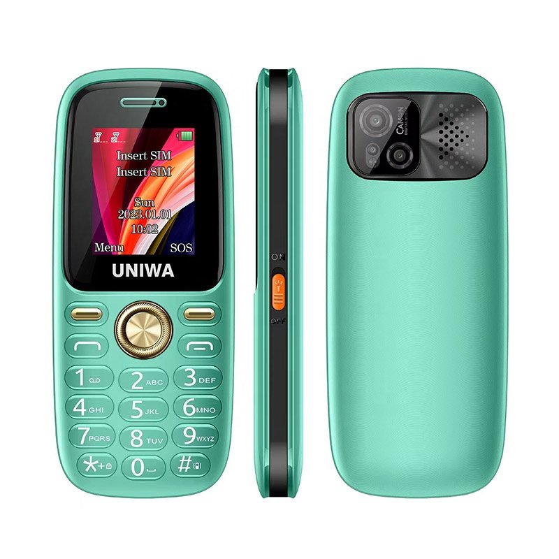 Customizable Branding 2G GSM Dual SIM Feature Phone with LED Torch 1.77 Inch TFT Display Keyboard Low Cost Basic Mobile