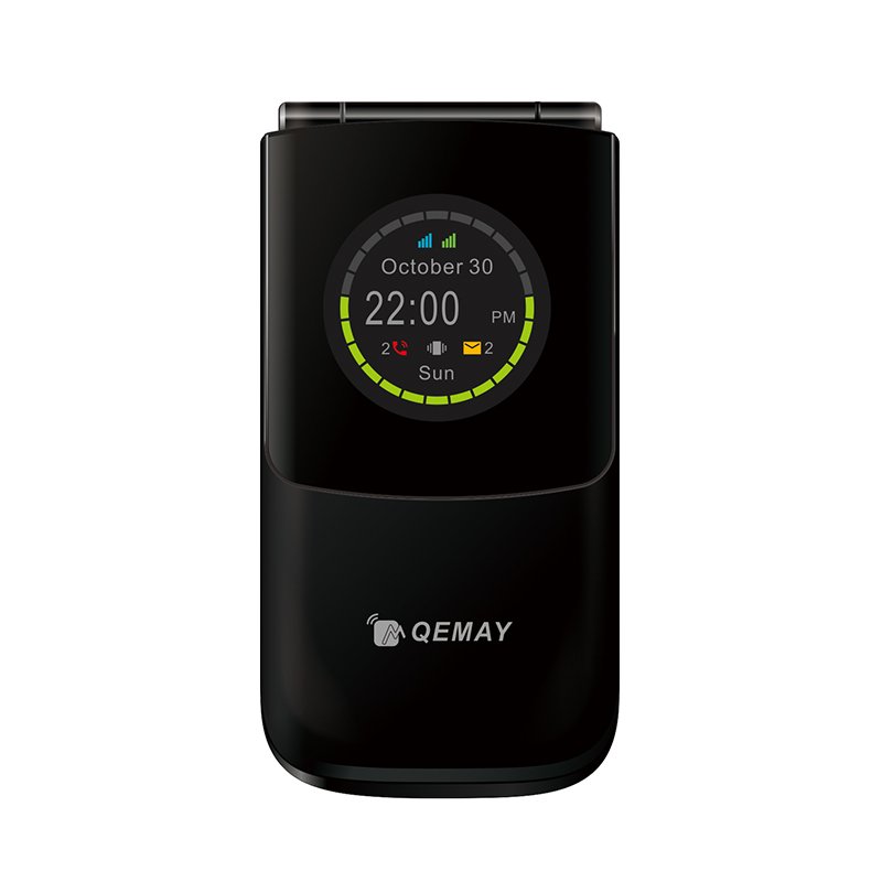 Multifunctional Strong Housing High Definition 720*1280 3.5 Inch Round Shape Display Flip LTE 4G Fold Cordless Phones