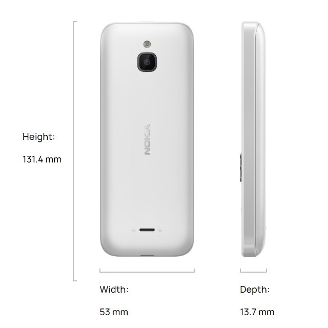 second-hand mobile phone for NOKIA 6300(2021 VERSION) 2G dual-sim wholesale super cheap keyboard unlocked bar feature cellphone