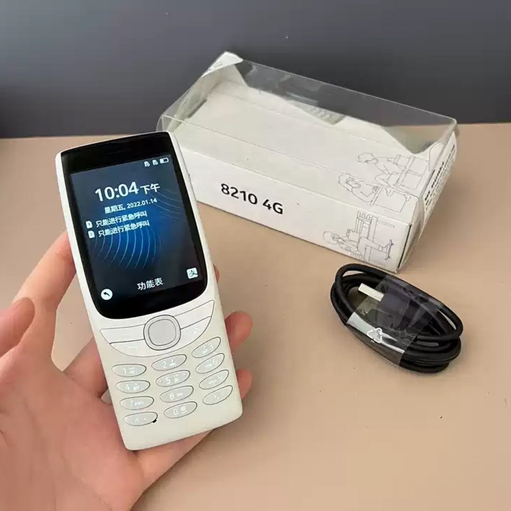 Bar feature phone For Nokia 8210 4G Original 2SIM keypad unlocked used mobile phones wholesale 105 110 Cheap cellphone