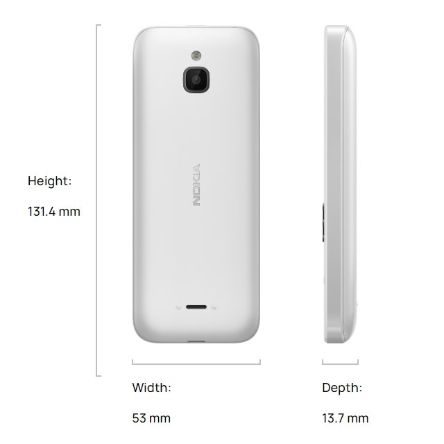second-hand mobile phone for NOKIA 6300(2021 VERSION )4G used original dual-sim stand-by durable keyboard bar feature cellphone