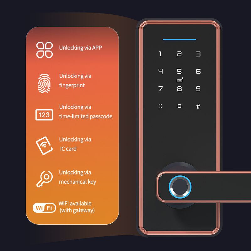 Cheapest good quality Keyless Smart Lock for Front Door Lock with Keypad Fingerprint Biometric Door Lock
