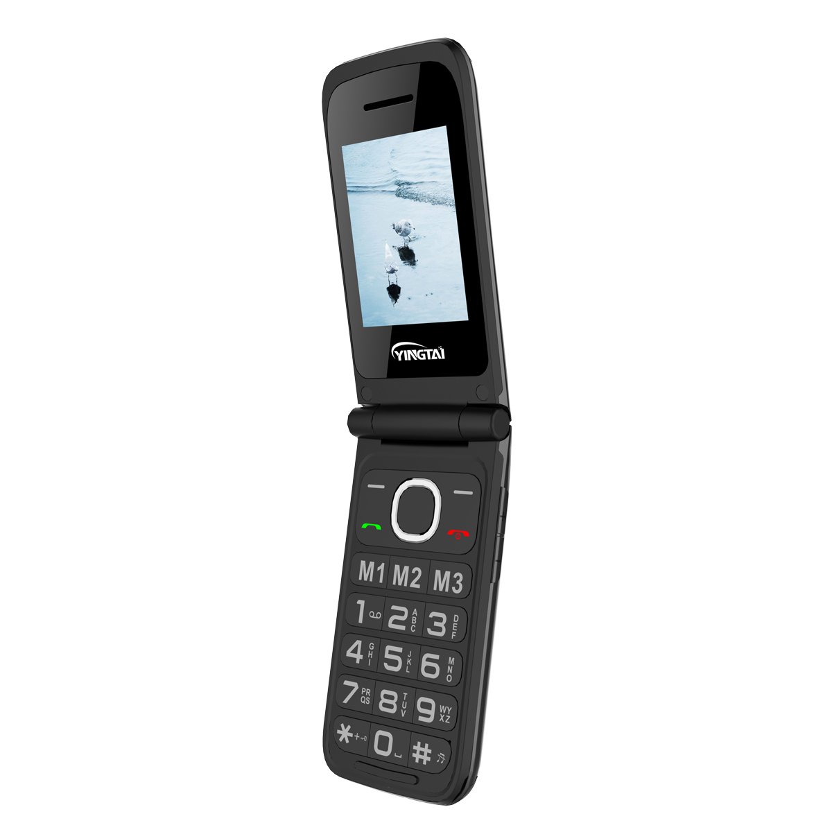 hot selling 2.4 inch big buttons cell phone 4G volte unlocked dual sim flip senior phone for elderly