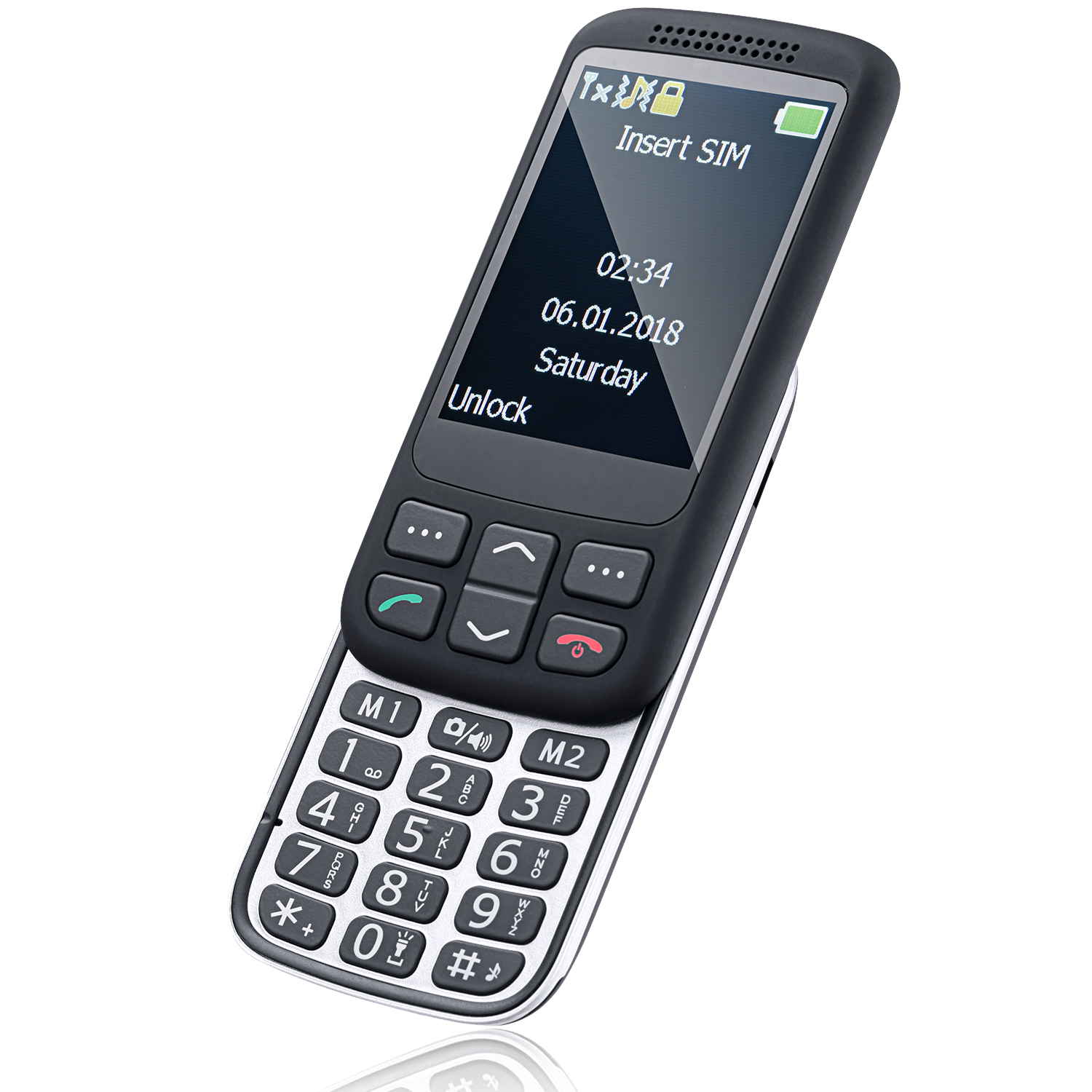 2.8 Inch low cost telephone keypad feature 2G new mobile phone for Elderly