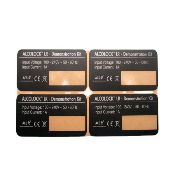 Anti-scratch Custom Colour Embossed Sticker Waterproof Membrane Keypad Round Label Sticker Embossed