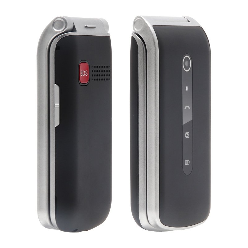 Sos Button Keypad 4g Lte Folding Phone Uniwa F247l 2.4 Inch Dual Sim Feature Flip Mobiles