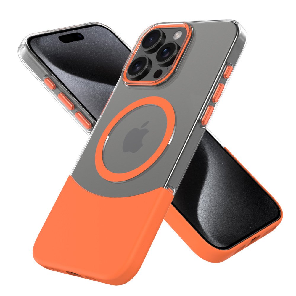 All-inclusive PC Metal Keypad Lens Oil-filled Strong Magnetic Mobile Phone Case for iPhone 16