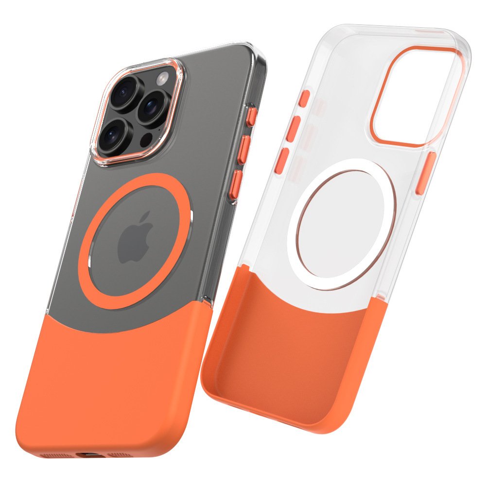 All-inclusive PC Metal Keypad Lens Oil-filled Strong Magnetic Mobile Phone Case for iPhone 16
