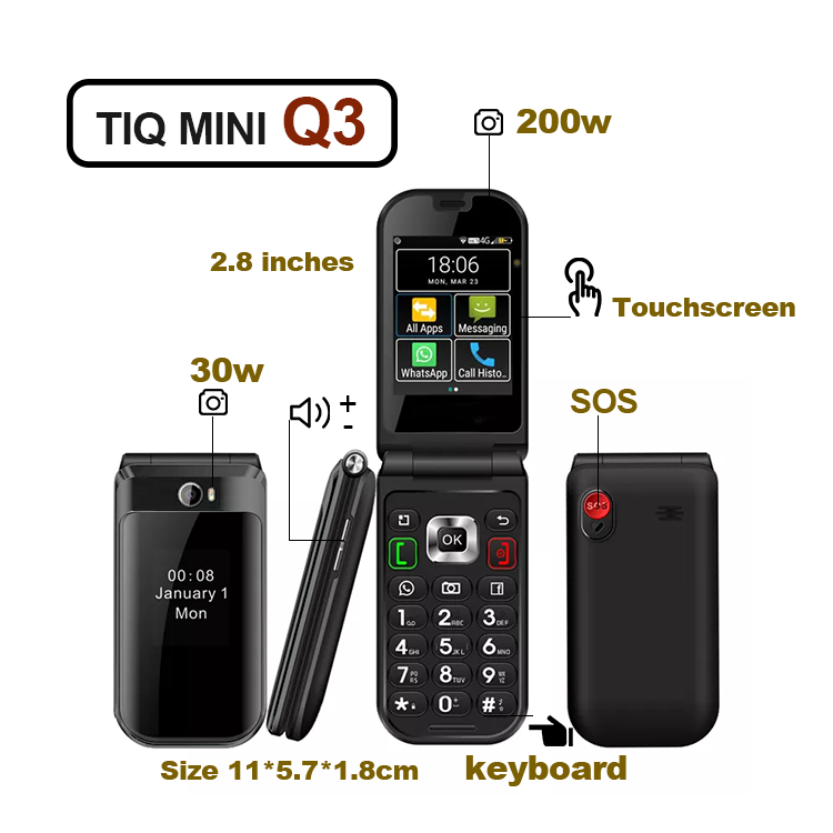 Eurasian universal mobile phone Global version Q3 Android 8.1 3GB+32GB supports Google store mobile phone