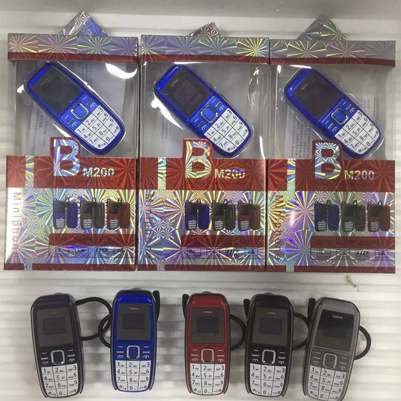 BM200 0.66 inch cheap keypad mobile phone 350 mAh dual SIM card GSM mini phone