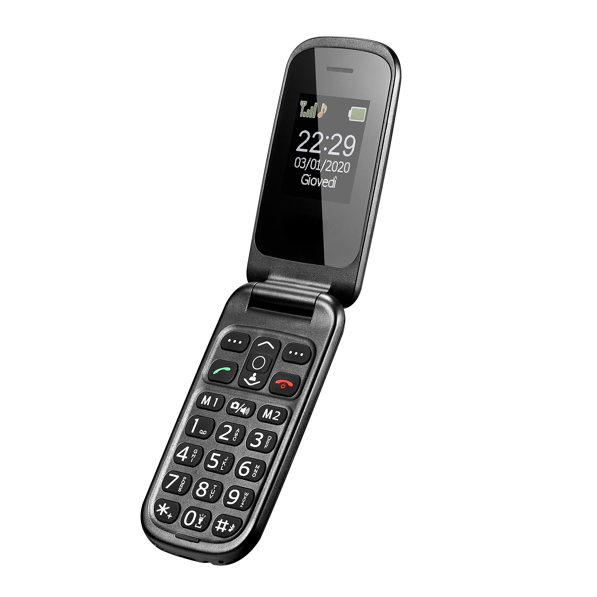 2G flip phone Senior Phone for elderly people With SOS key Big Keypad Feature phone