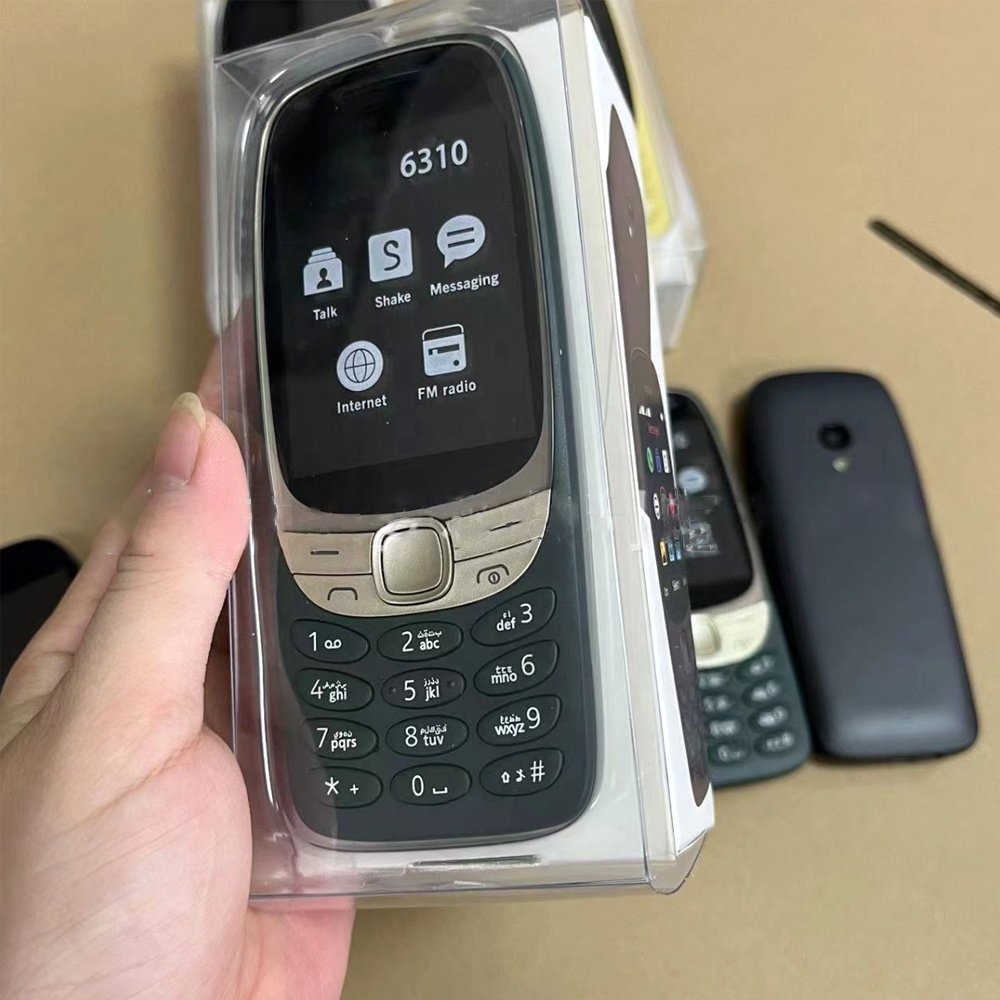 Original cheap For Nokia 6310 4G Bar feature phone Global version 2SIM keypad cellphone wholesale 105 110 used mobile phone
