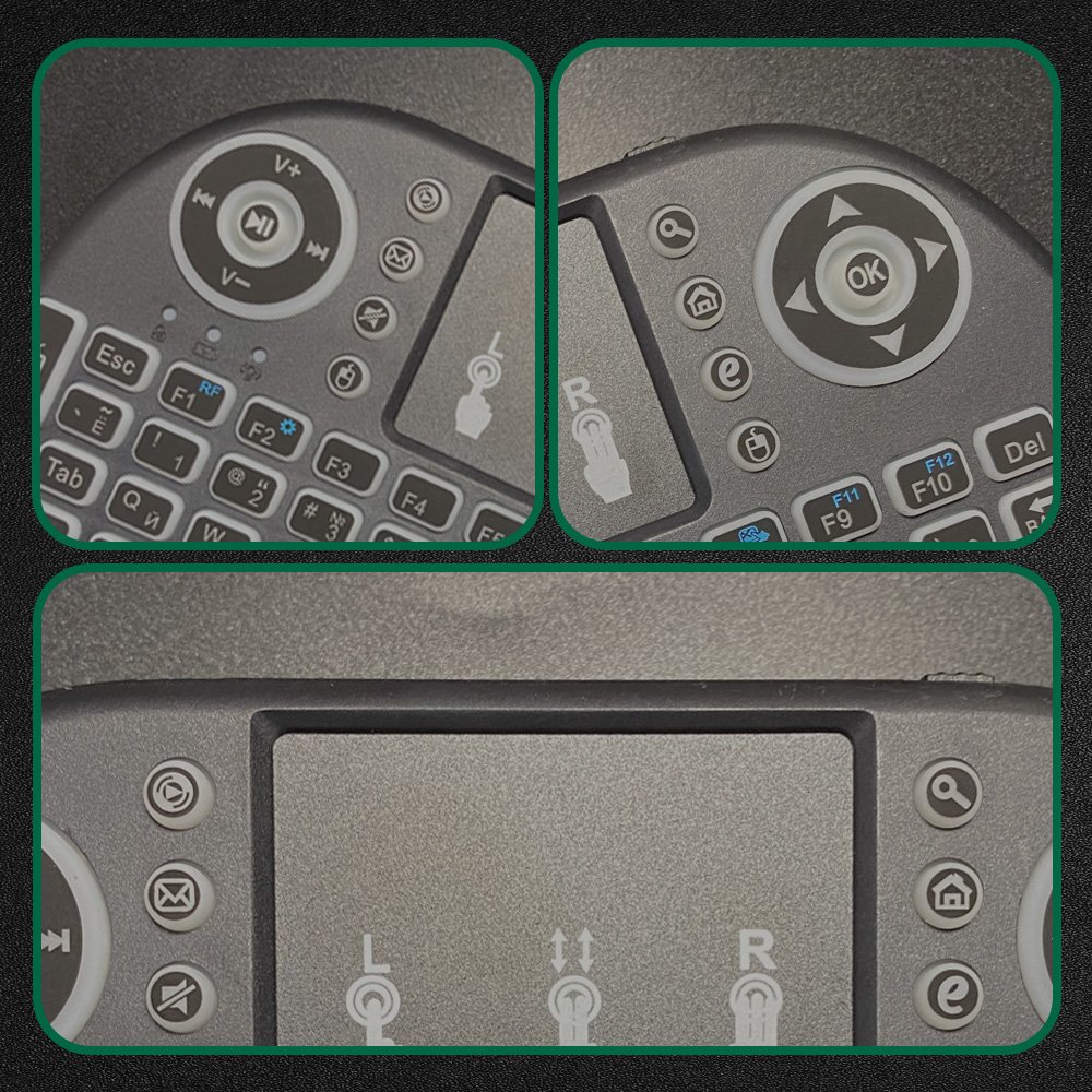 Factory wholesale price I8 Wireless Mini Keyboard 7 color Backlit keyboard 2.4G Touchpad Handheld Keyboard For PC Android TV Box