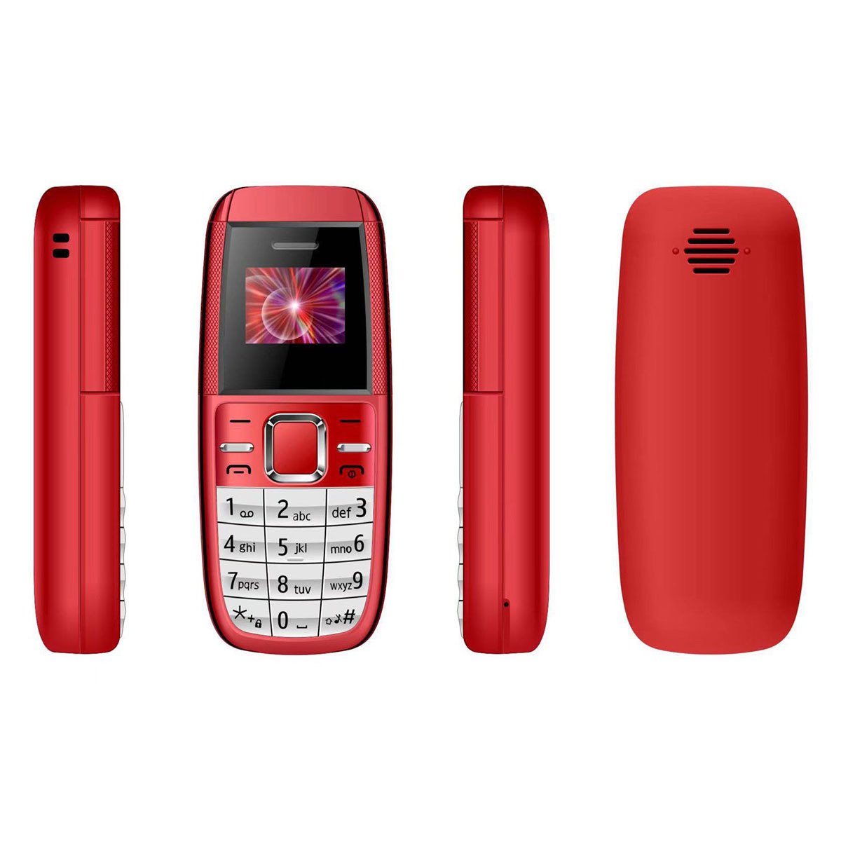 BM200 Mini Keypad Phone Dual-Cards Dual Standby no Camera 0.66 Inch GSM Quad Band Spare Small Cell Phone for Elderly
