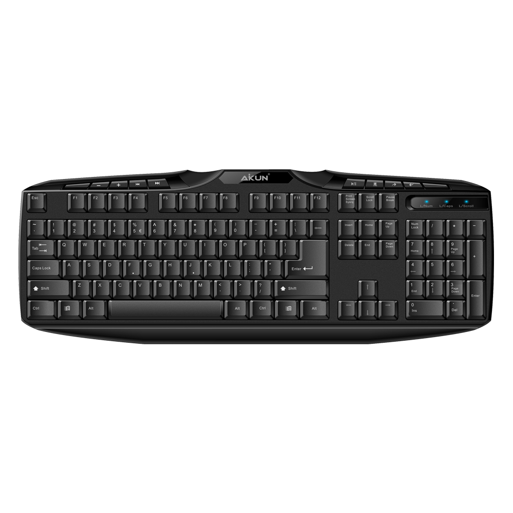 Cheap Price Office Computer Cordless Keyboardist Wireless 2.4 G multimedia keyboard AX250 for pc laptop