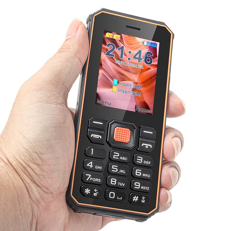 2.4 Inch IP68 Real Rugged Waterproof Shockproof Keypad Phone