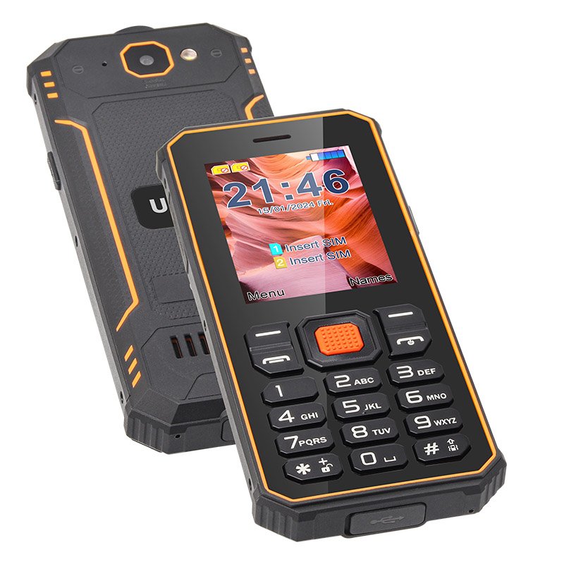 2.4 Inch IP68 Real Rugged Waterproof Shockproof Keypad Phone