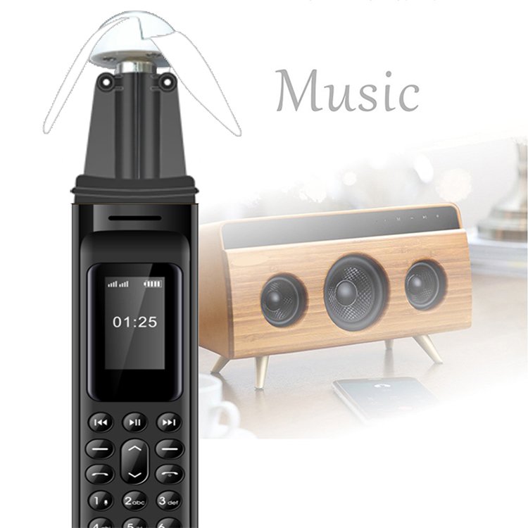 0.96" Tiny Screen GSM Dual SIM with Recording Mini Pen Cellphone Pen Shape Dialer Mobile Feature Phones with Camera Flashlight