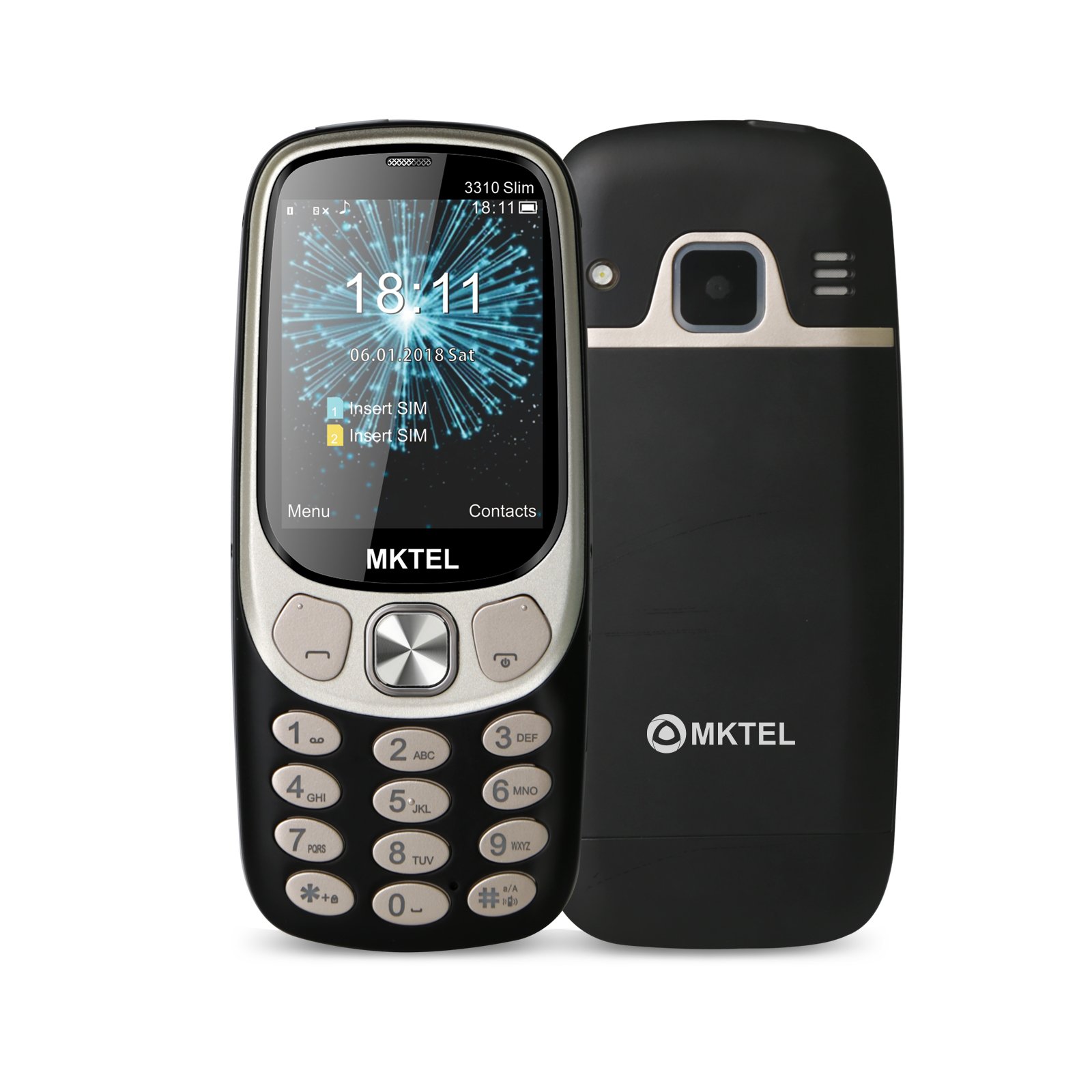 Original Quality Metal housing keypad bar phone 2.4inch 2G GSM Dual SIM Mobile Phone similar design for Nokia 3310 cellphone