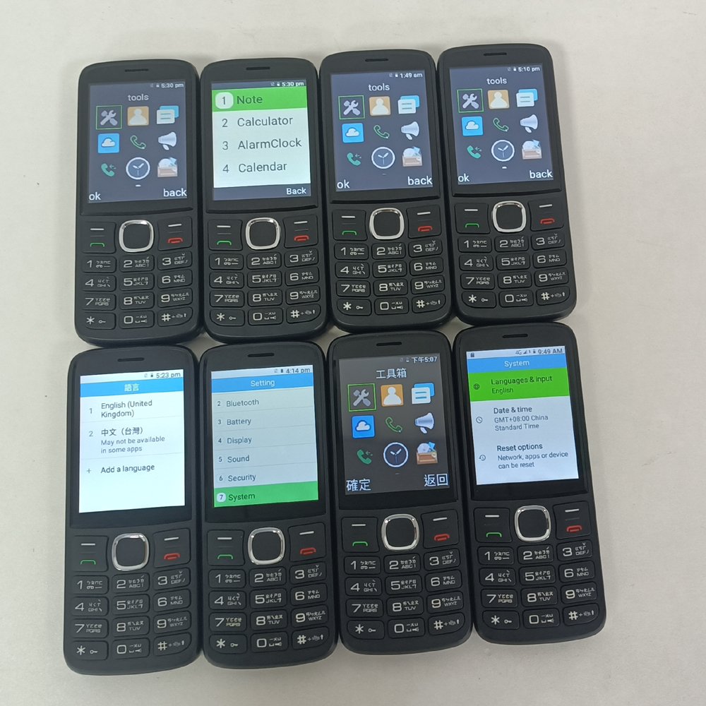 Oem 4G Volte Keyboard Phones With Hotspot Android Mobile Custom Unlocked Button 4G Keypad Android Phone