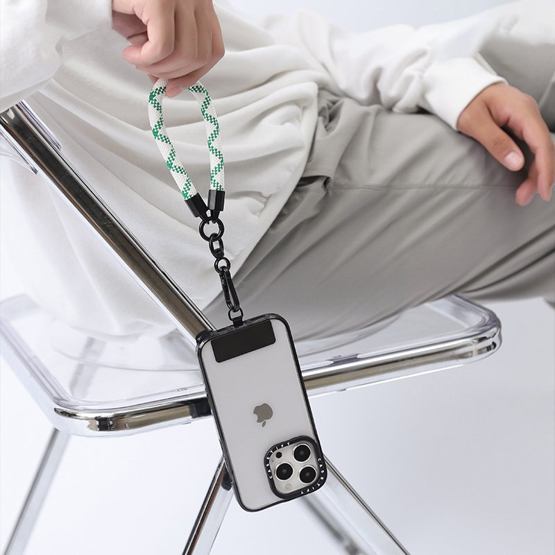 Mobile Phone Accessories Universal Wrist Strap Patch Tab Lasso Tether Cell Mobile Smartphone Phone Case Lanyard With Metal