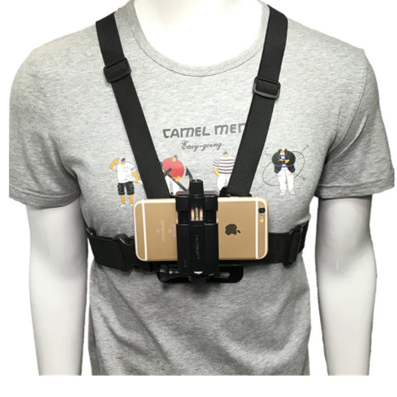 Hot Sell Adjustable High Elastic Density Harness Chest phone holder Strap Mount for Gopros Action Camera