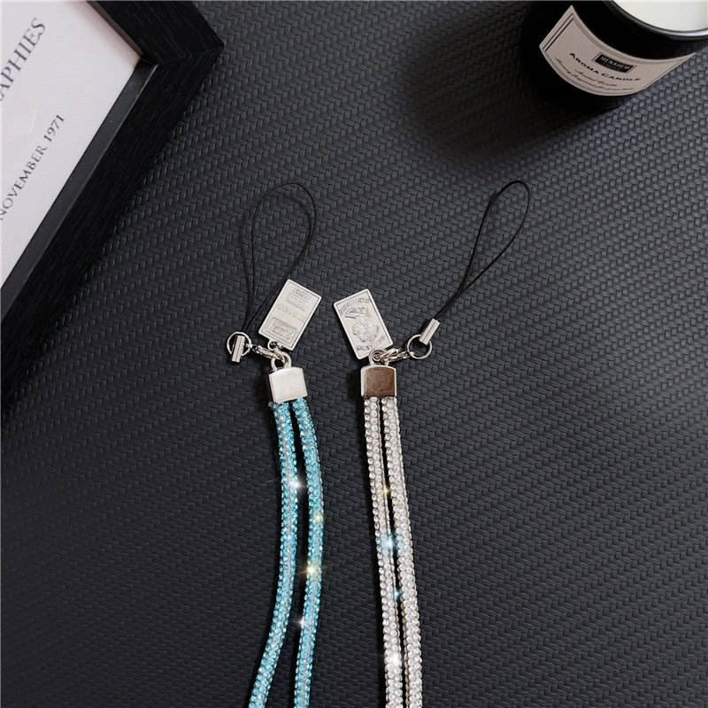 Newest Neck Hanging Long Lanyard Diamond Hanging Cord Mobile Phone Chain Nylon Anti-lost Cell Phone Strap Phone Case DIY
