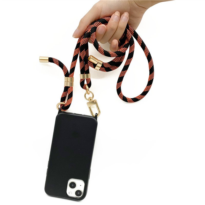 High quality fabric camera bag crossbody lanyard anti lost theft cross body phone case strap shoulder strap with metal hook