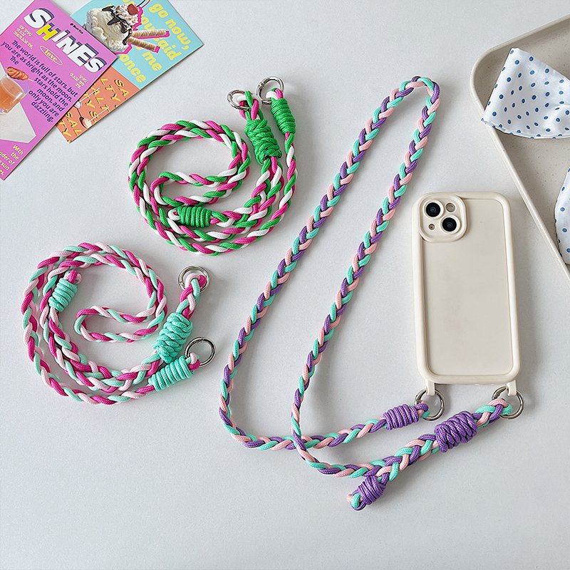Crossbody Phone Lanyard for Most Smartphones Adjustable Mobile Phone Lanyard crossbody can hold headphones, keys, wallet