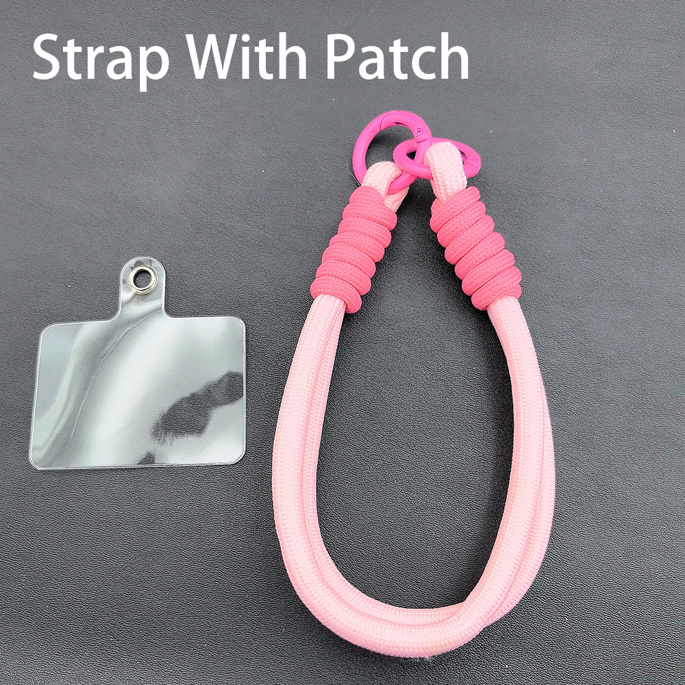 Factory Wholesale Colorful DIY Braided Phone Lanyard, Wrist Strap, Anti-Lost Keychain Lanyard for Phone, Car Keys, Camera Strap