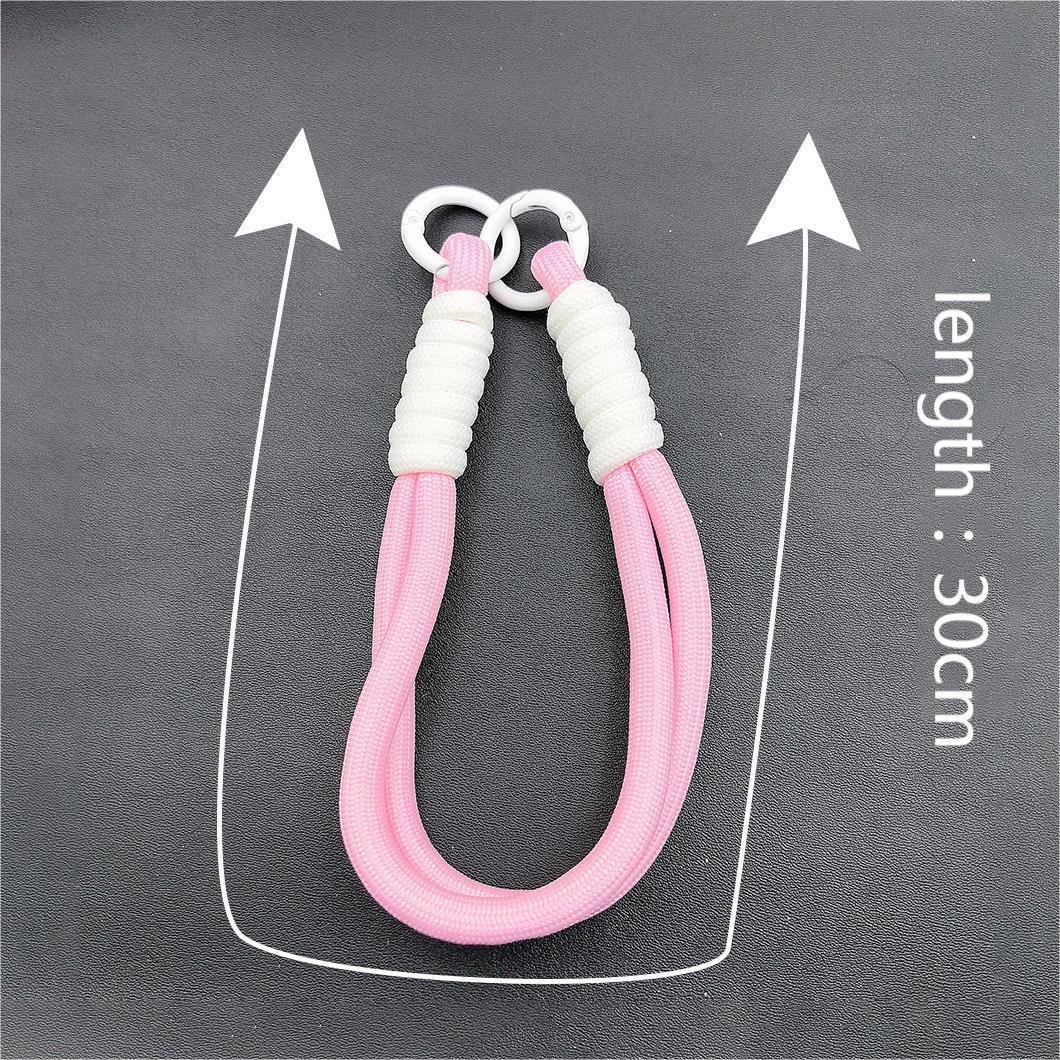 Factory Wholesale Colorful DIY Braided Phone Lanyard, Wrist Strap, Anti-Lost Keychain Lanyard for Phone, Car Keys, Camera Strap