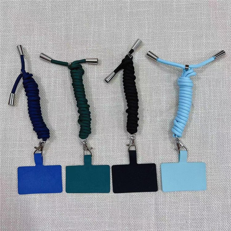Wholesale Woven Polyester Mobile Phone Lanyards Crossbody Chain Strap Accessory for Bag Phone Charms